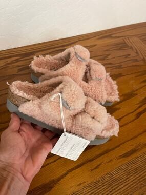 Papillo bi Birkenstocks Sherpa sandal pink size European 38